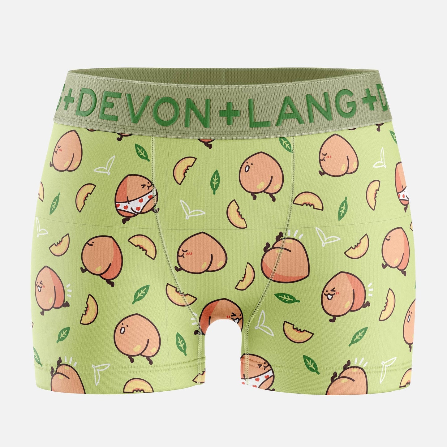 Limited Edition-Fruity Booty Peaches Bria Boyshort by Devon+Lang