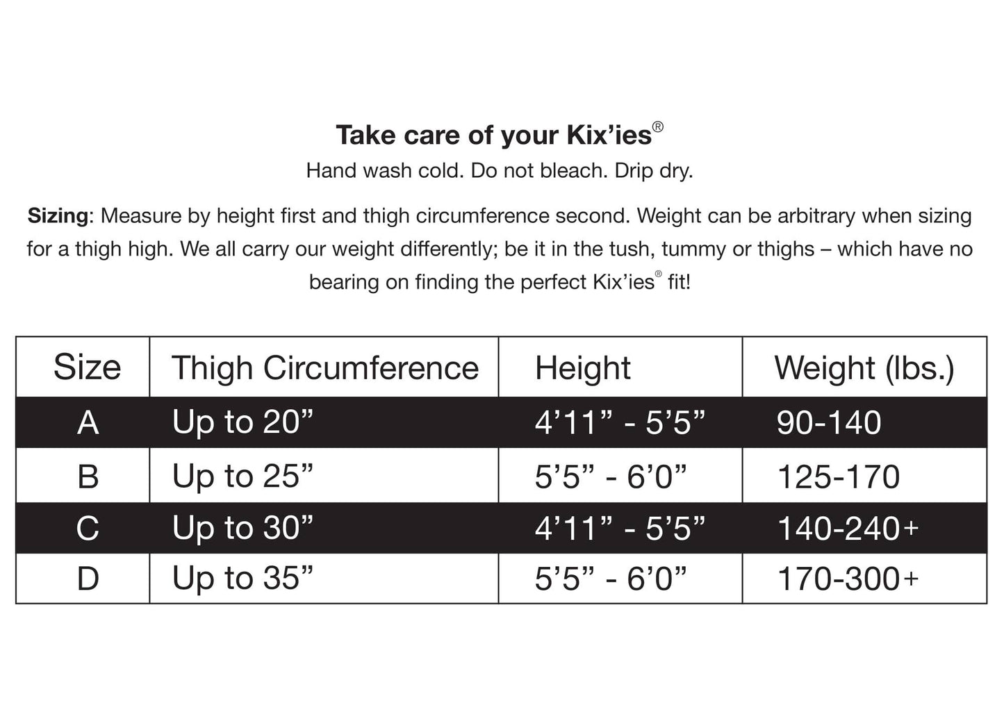 Black Sheer Thigh Highs Stockings by Kix'ies