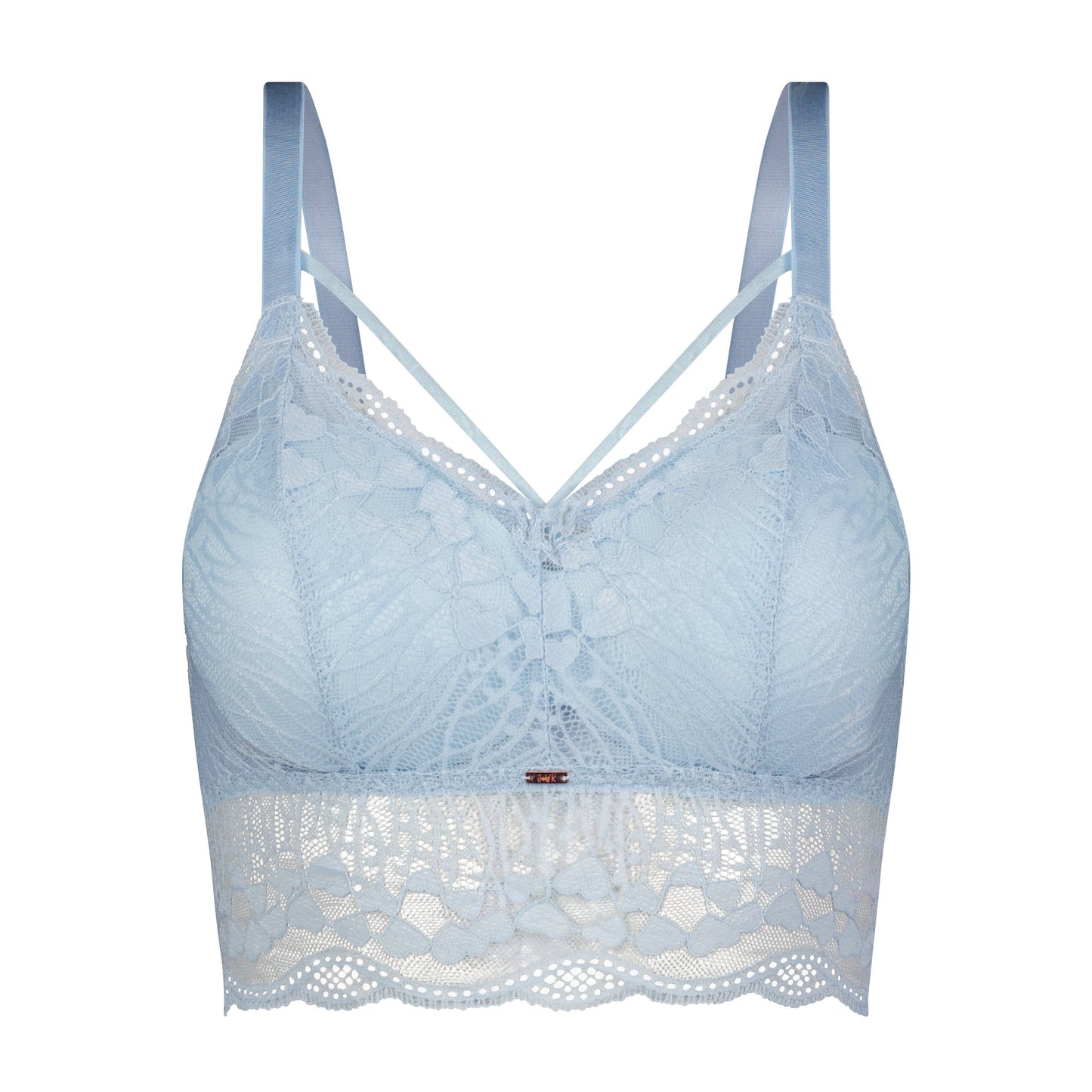 Luna Lace Bralette Sky Blue/Black