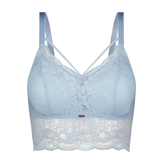 Luna Lace Bralette Sky Blue/Black