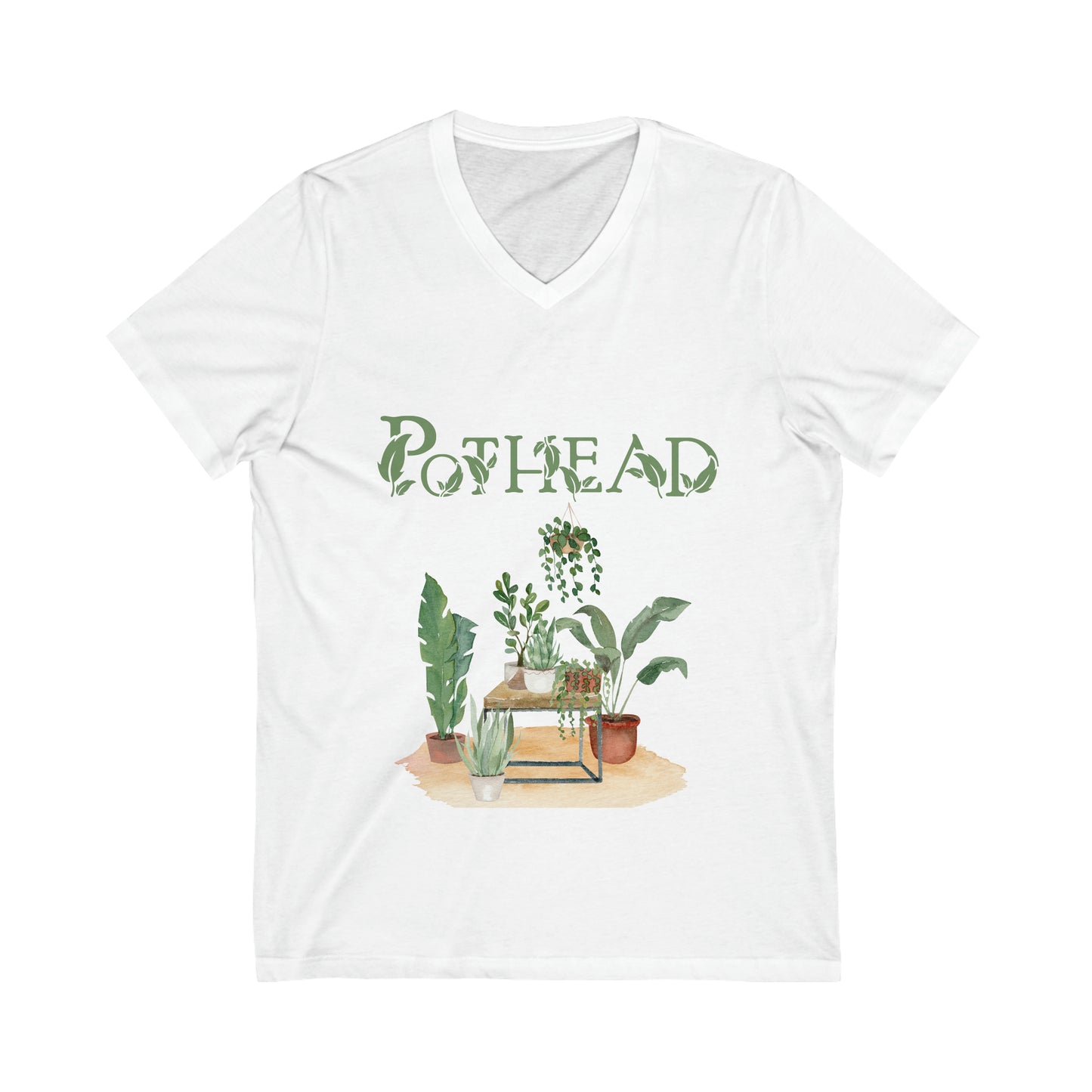 Plant Lover Unisex Jersey Short Sleeve V-Neck Tee