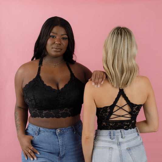 Black Juliette Lace Bralette by JadyK