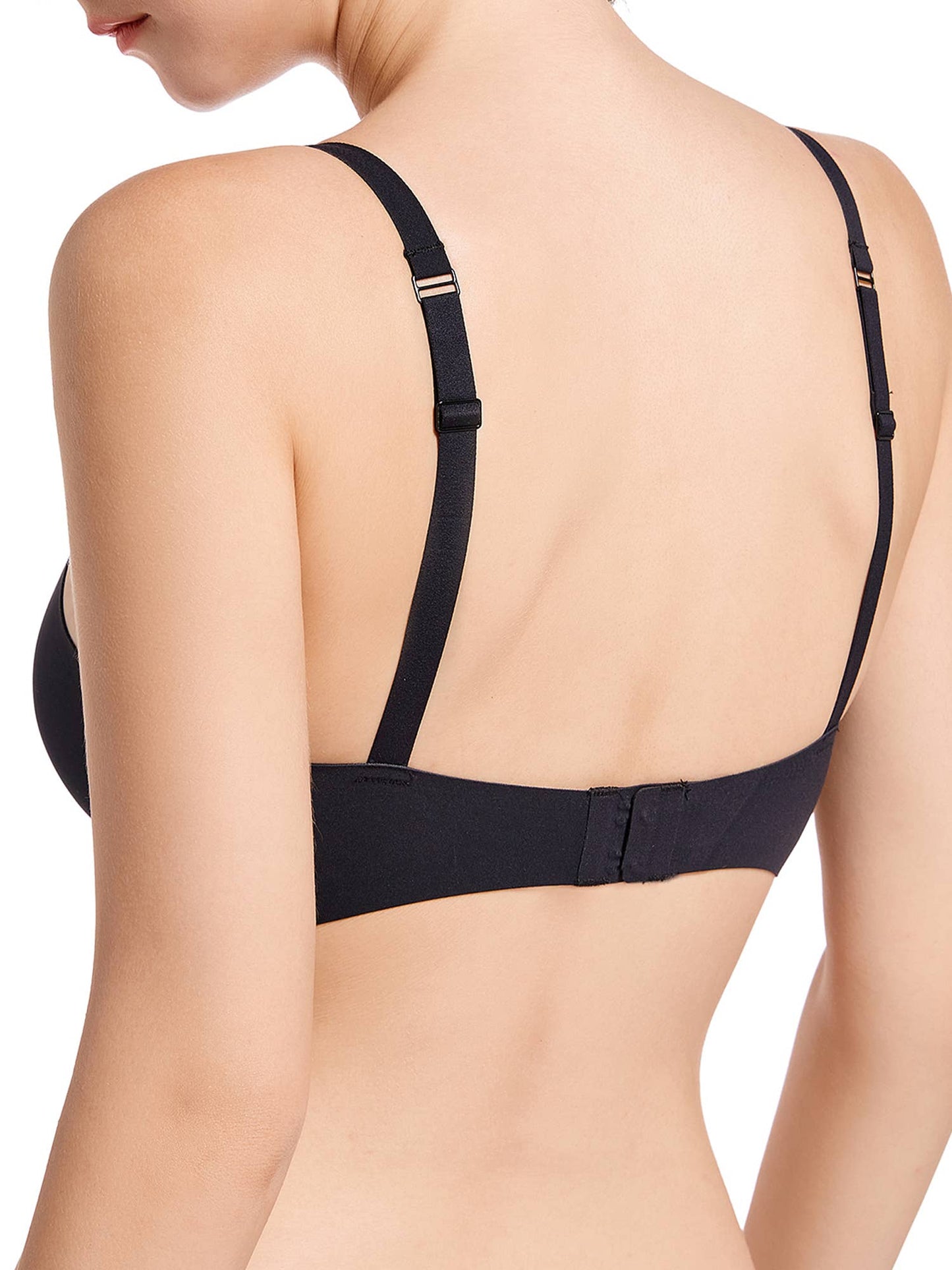 SHAPERX Full-Coverage Unlined Plunge Bra Wirefree Bralette