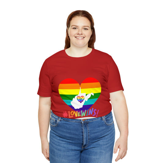 Love Wins Unisex Jersey Short Sleeve Tee