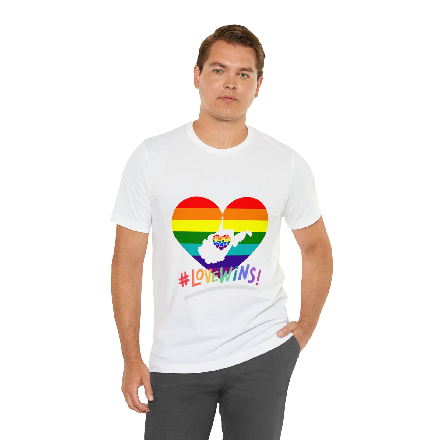 Love Wins Unisex Jersey Short Sleeve Tee