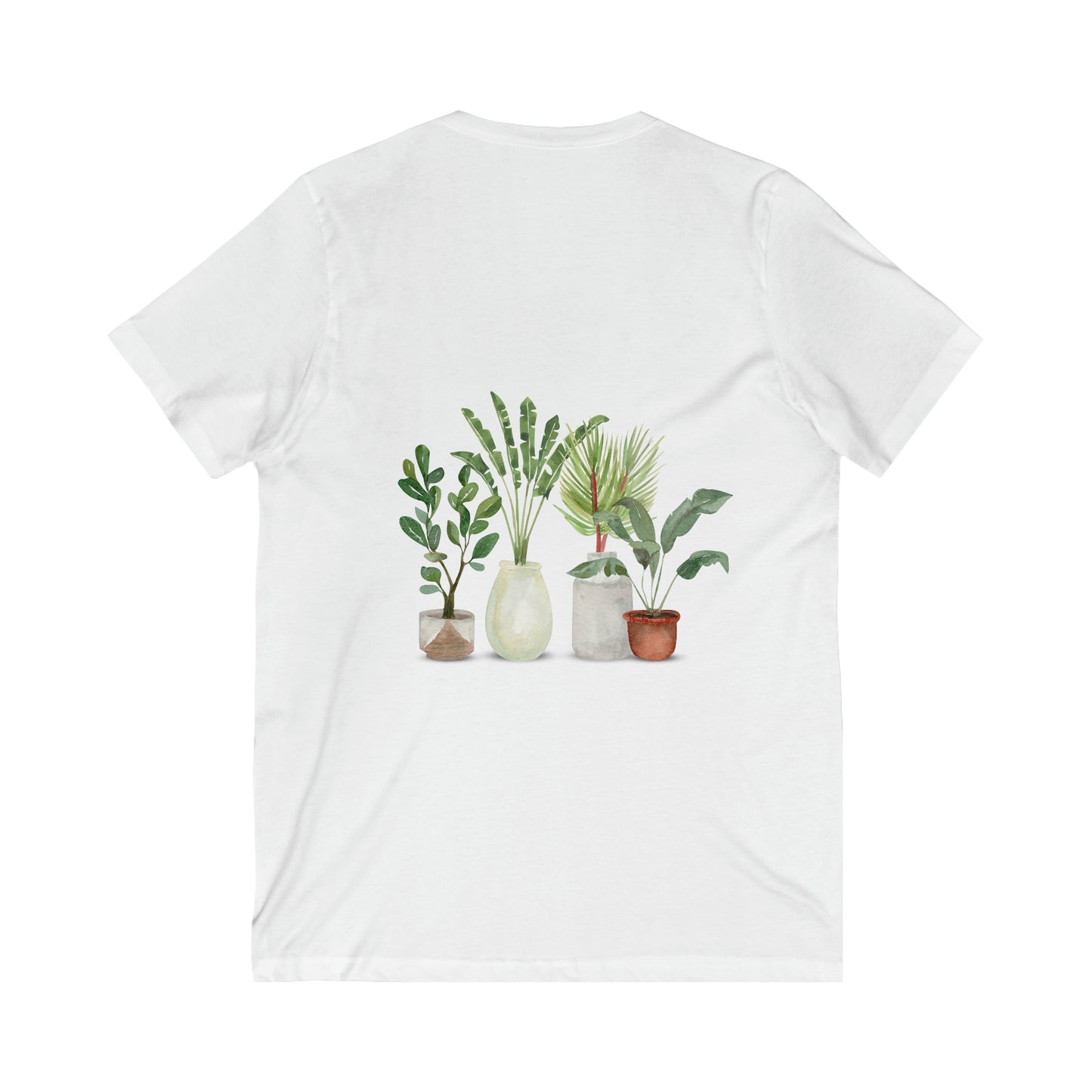 Plant Lover Unisex Jersey Short Sleeve V-Neck Tee