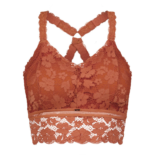 Juliette Lace Bralette by JadyK - Spiced Pumpkin