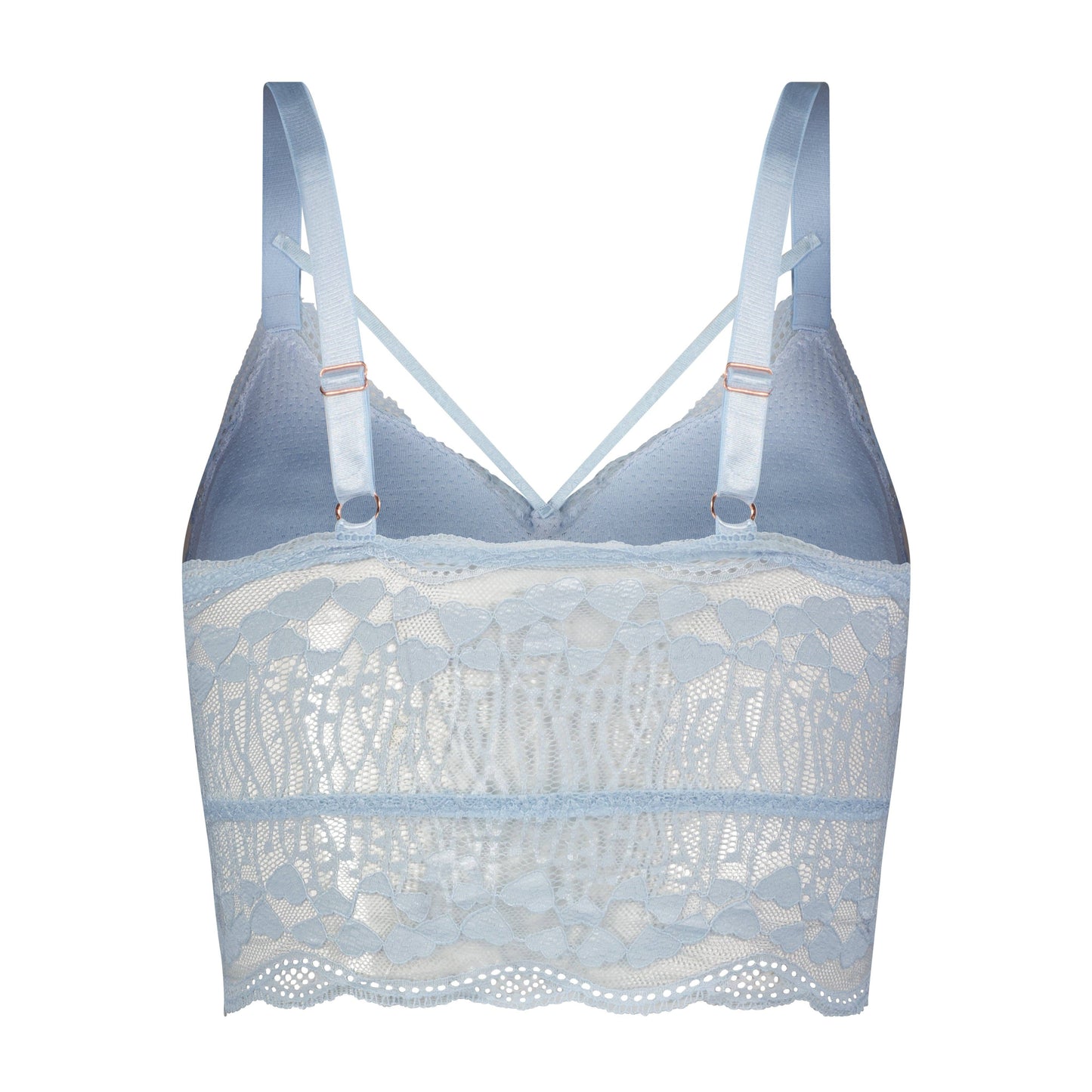 Luna Lace Bralette Sky Blue/Black