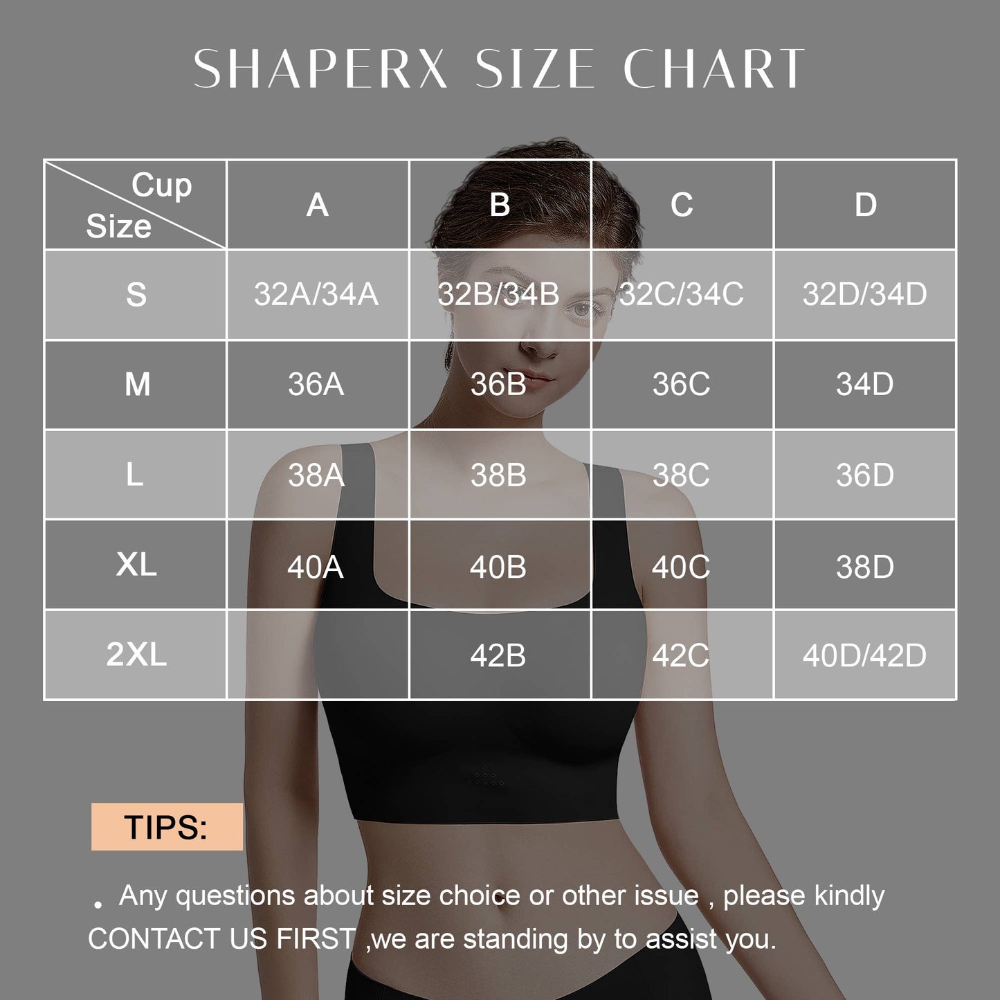 SHAPERX Wireless Scoop Bras Everyday Bra with Removable Pads