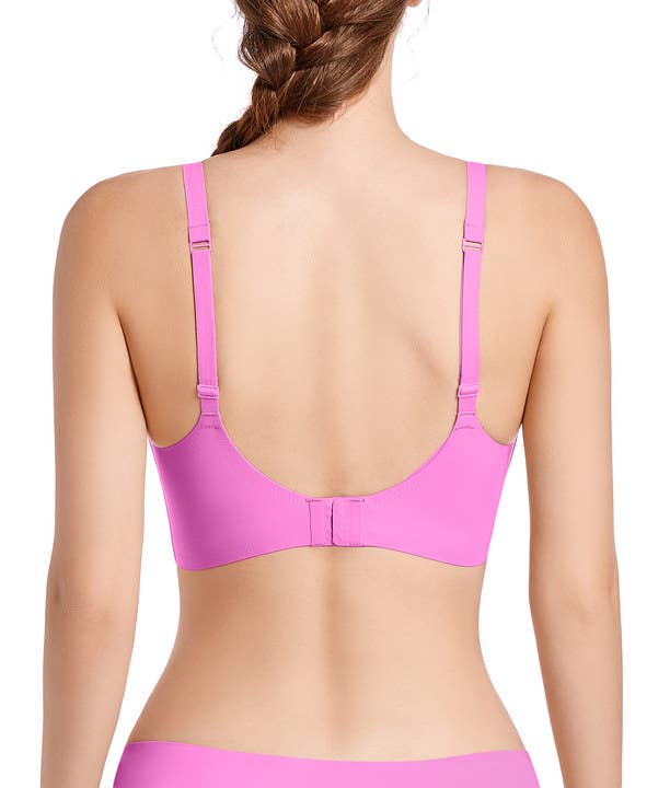 SHAPERX Wireless Scoop Bras Everyday Bra with Removable Pads