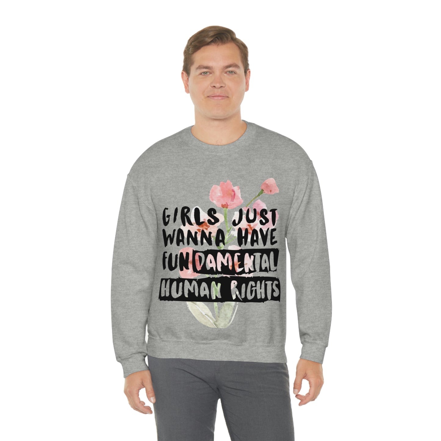 Girls Just want to have rights Unisex Heavy Blend™ Crewneck Sweatshirt