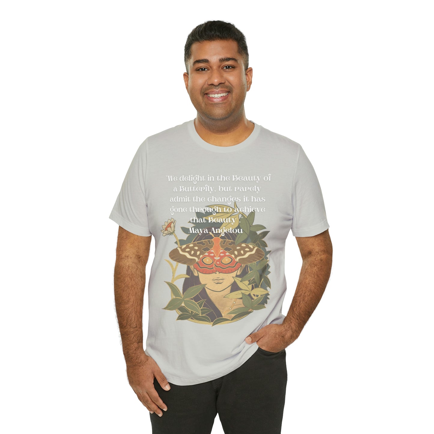 Maya Angelou Buttyerfly Unisex Jersey Short Sleeve Tee