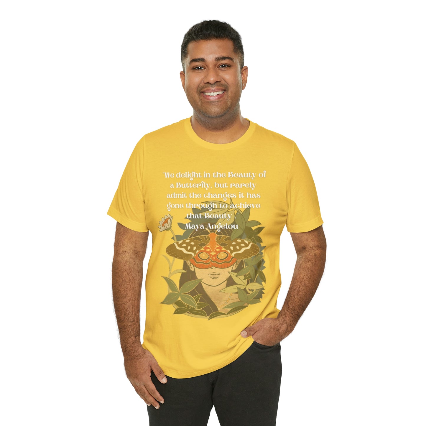 Maya Angelou Buttyerfly Unisex Jersey Short Sleeve Tee