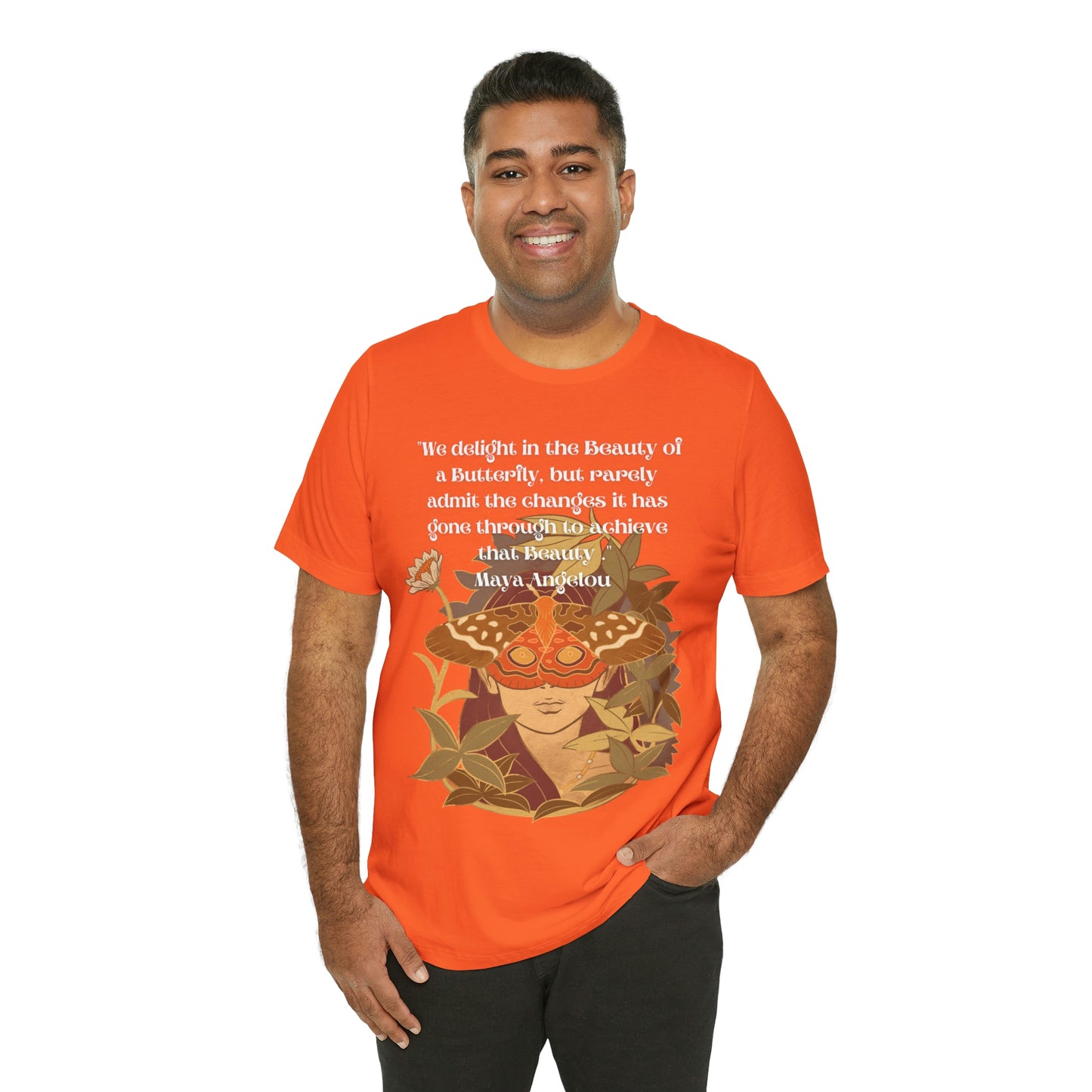 Maya Angelou Buttyerfly Unisex Jersey Short Sleeve Tee