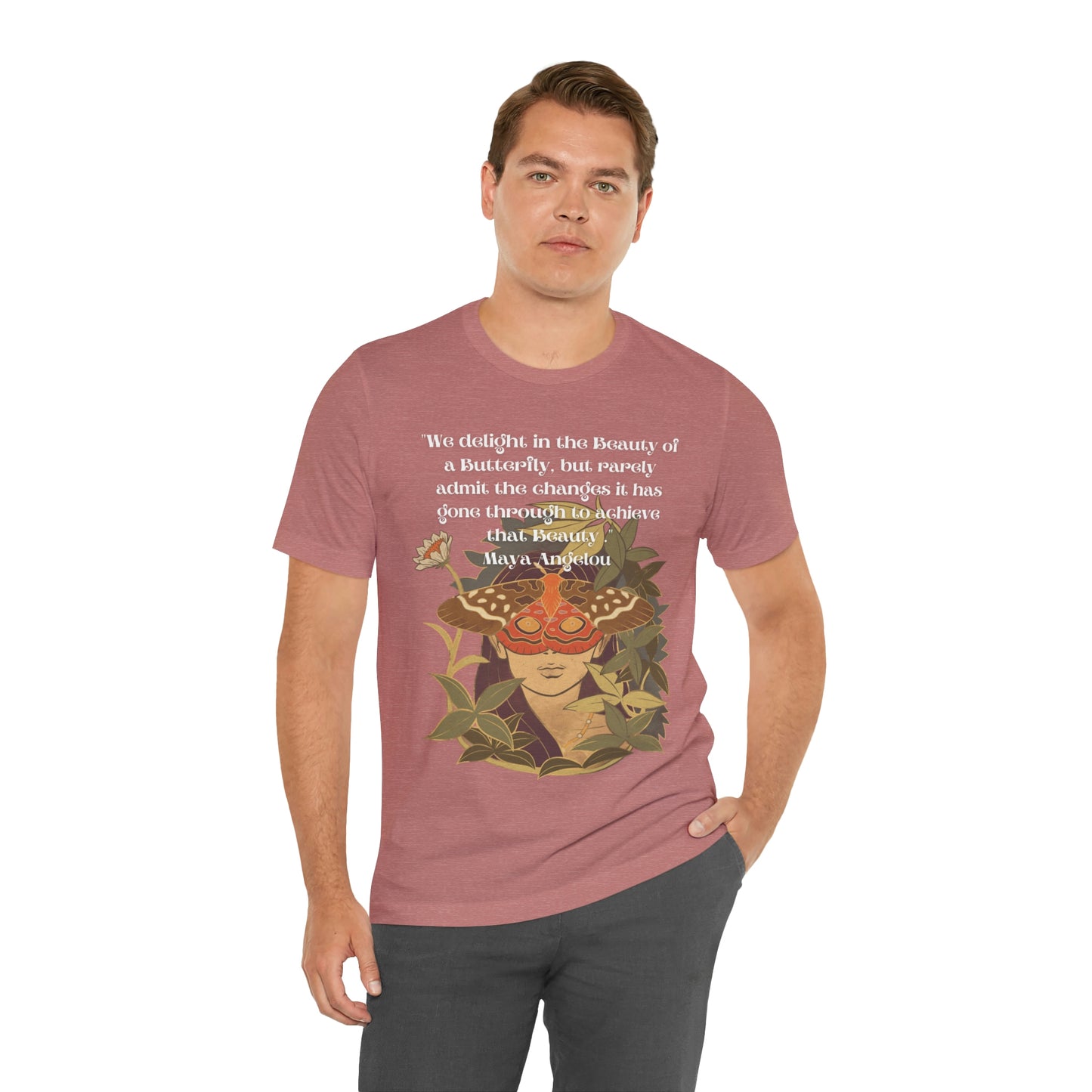 Maya Angelou Buttyerfly Unisex Jersey Short Sleeve Tee