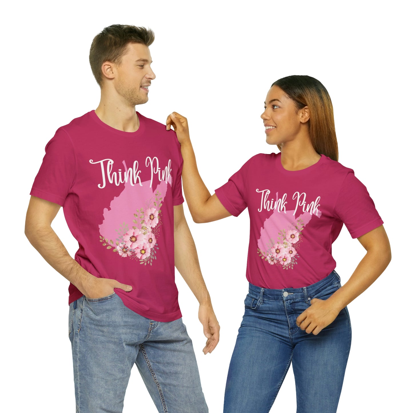 Think Pink Unisex Jersey Short Sleeve Tee