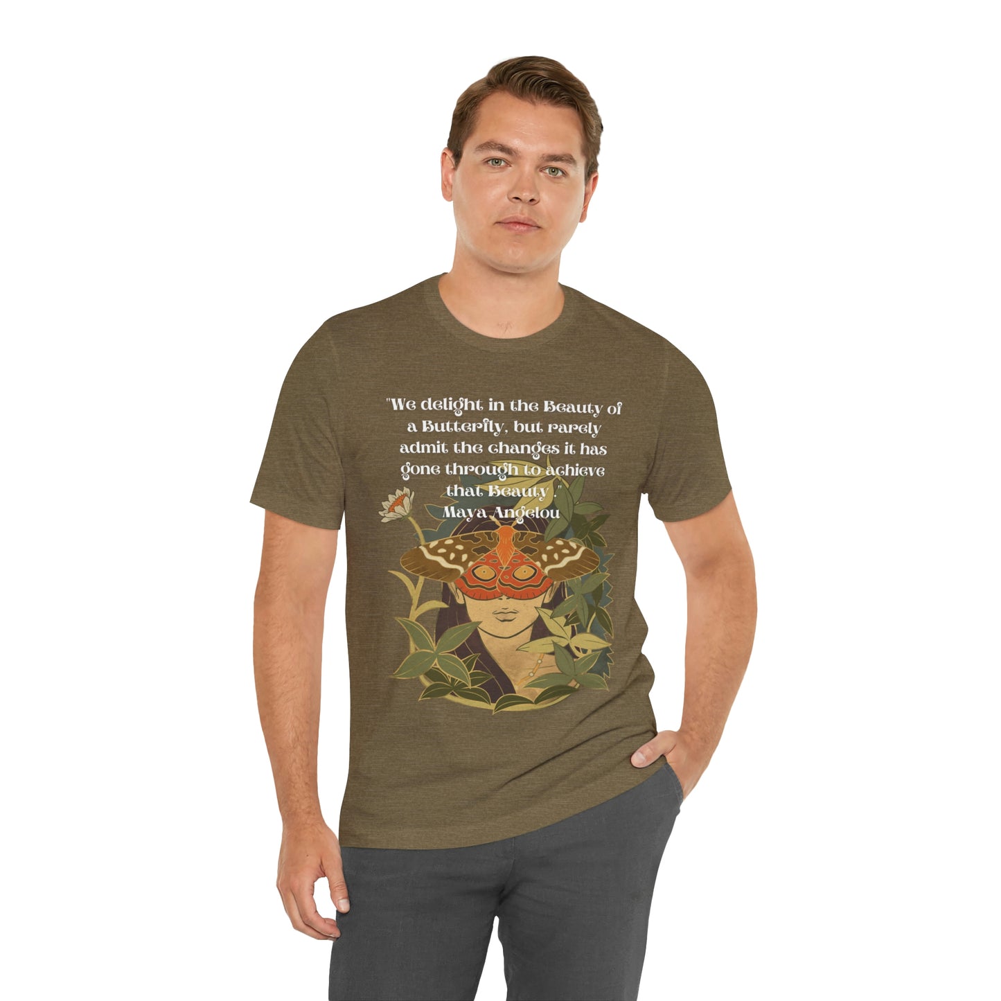 Maya Angelou Buttyerfly Unisex Jersey Short Sleeve Tee