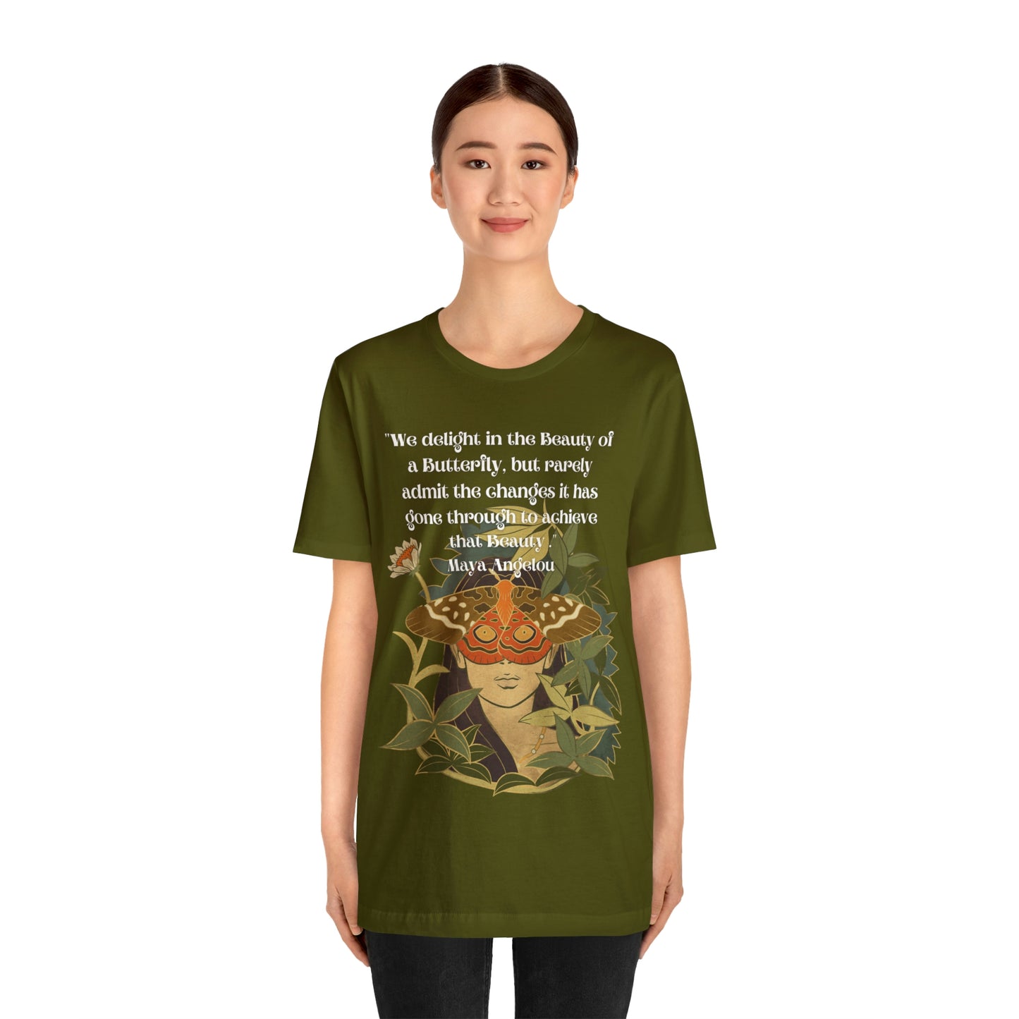 Maya Angelou Buttyerfly Unisex Jersey Short Sleeve Tee