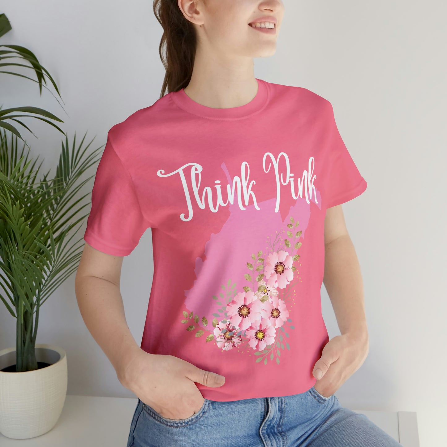 Think Pink Unisex Jersey Short Sleeve Tee