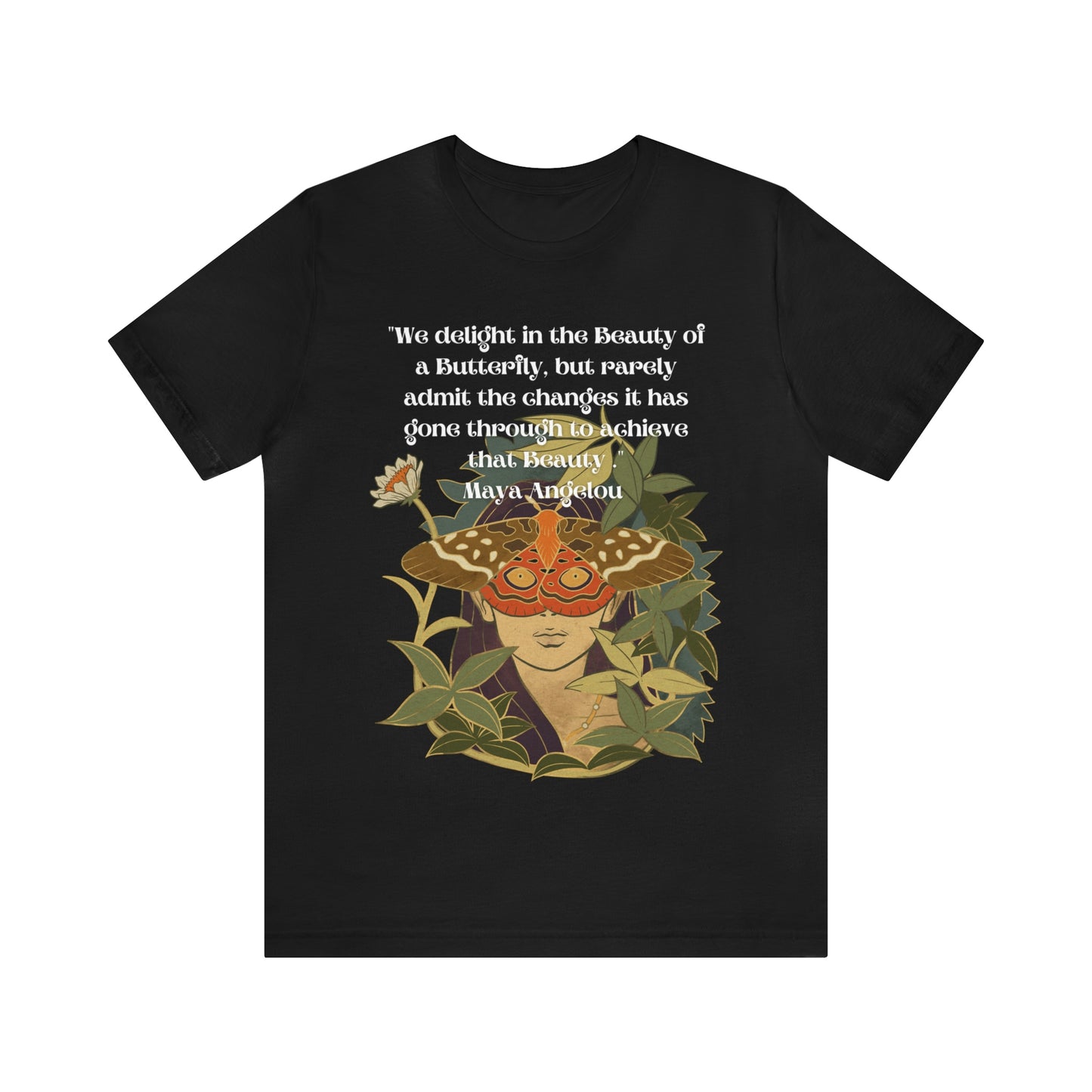 Maya Angelou Buttyerfly Unisex Jersey Short Sleeve Tee