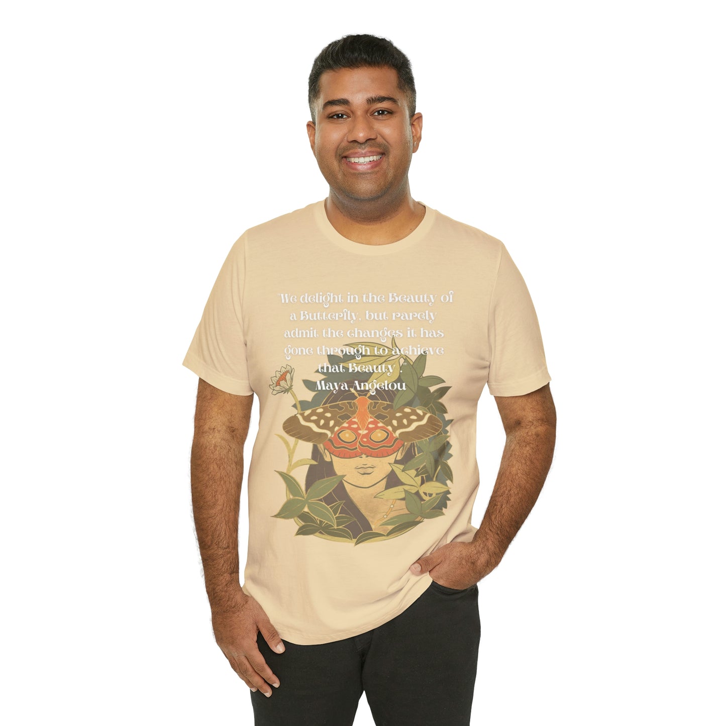 Maya Angelou Buttyerfly Unisex Jersey Short Sleeve Tee