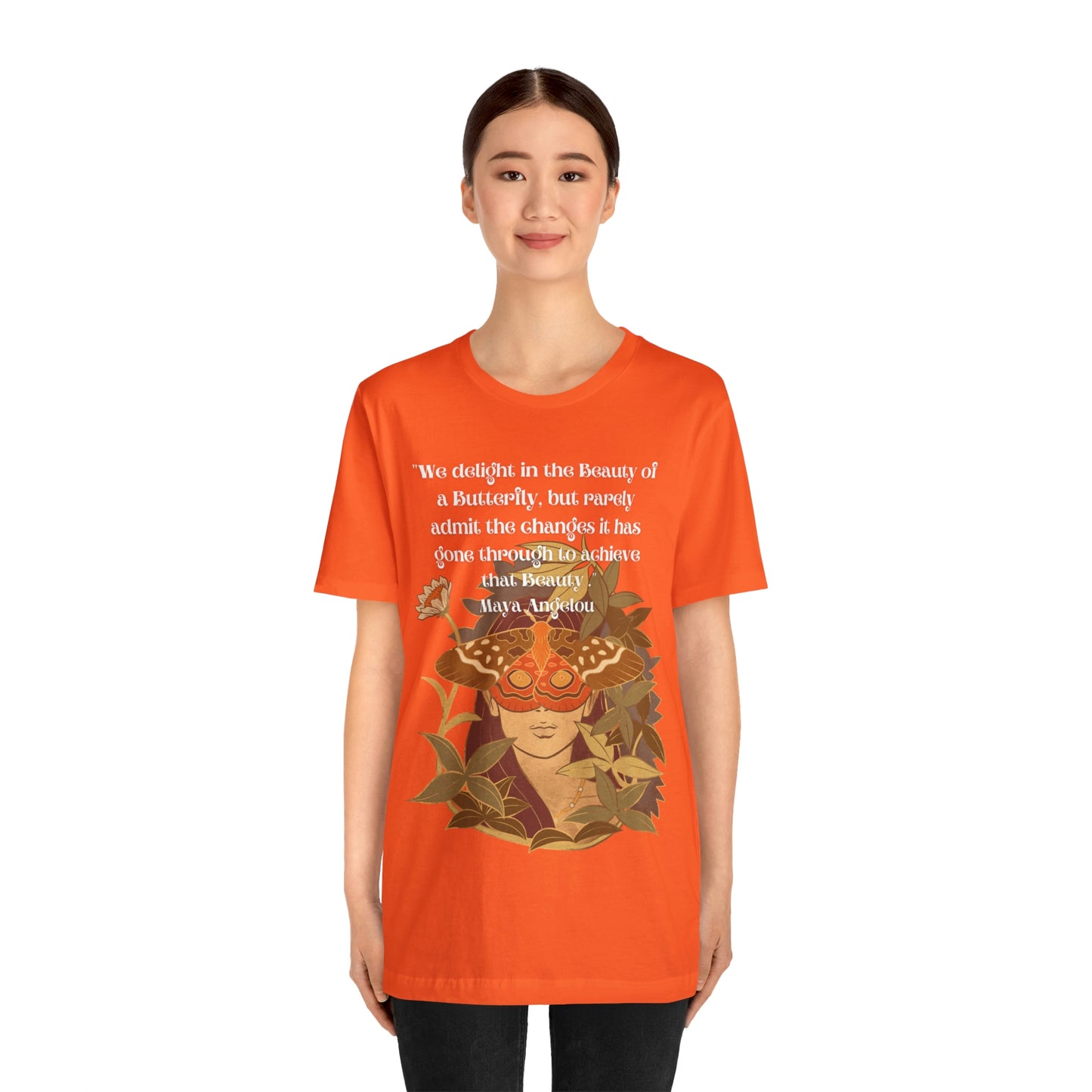 Maya Angelou Buttyerfly Unisex Jersey Short Sleeve Tee