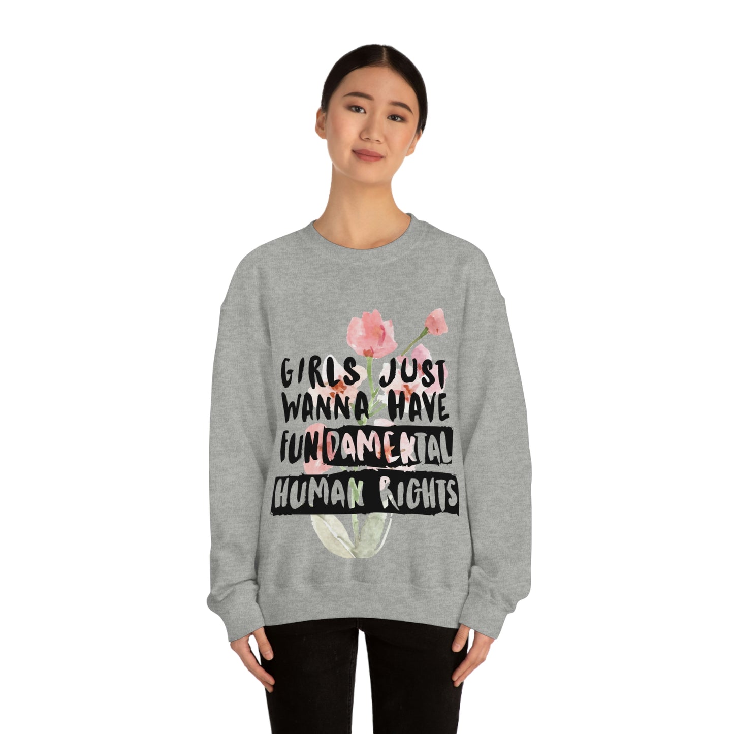 Girls Just want to have rights Unisex Heavy Blend™ Crewneck Sweatshirt