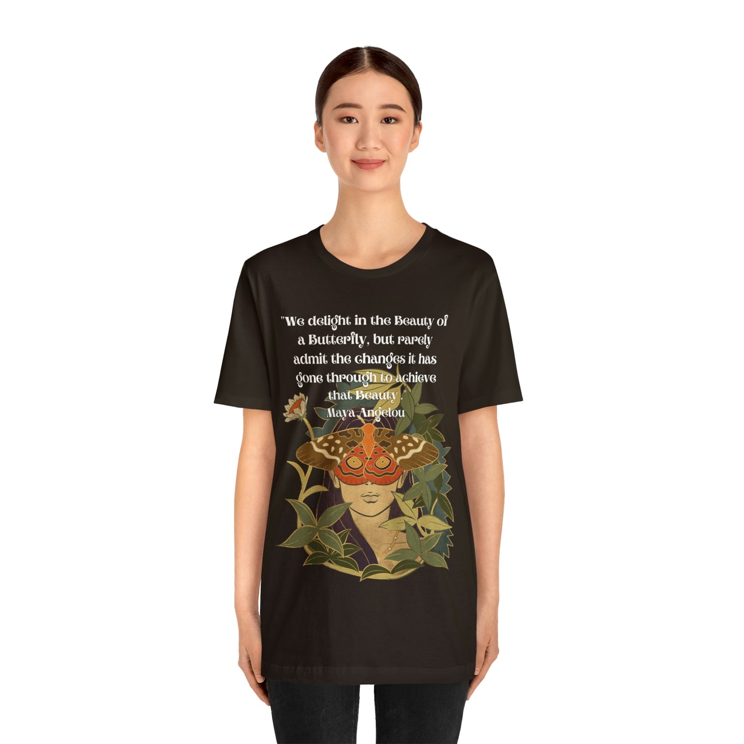 Maya Angelou Buttyerfly Unisex Jersey Short Sleeve Tee