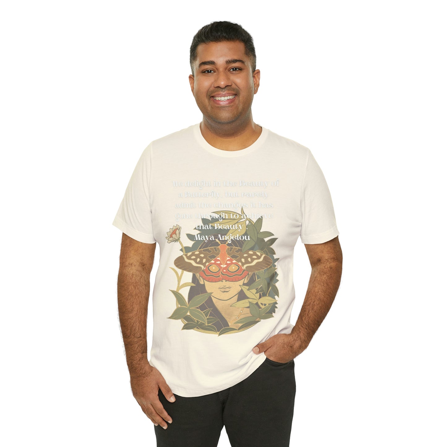 Maya Angelou Buttyerfly Unisex Jersey Short Sleeve Tee