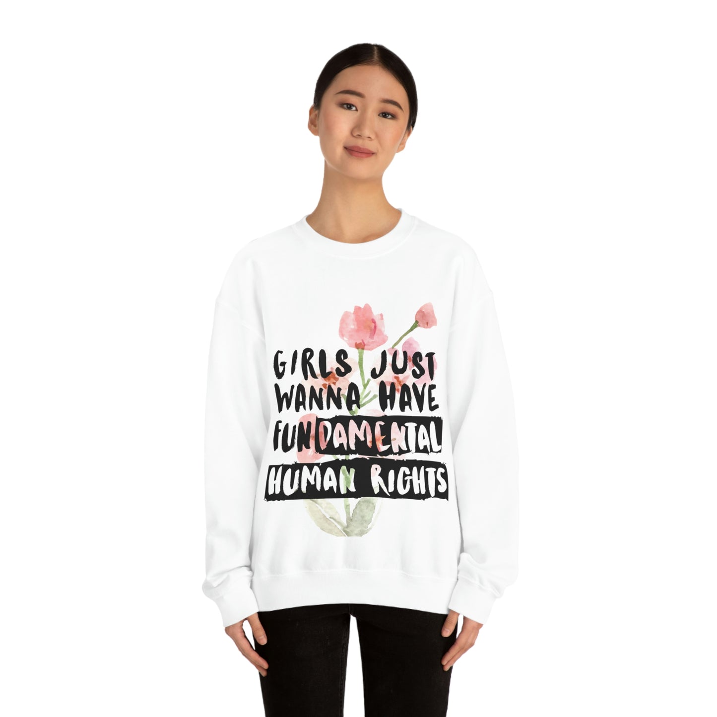 Girls Just want to have rights Unisex Heavy Blend™ Crewneck Sweatshirt