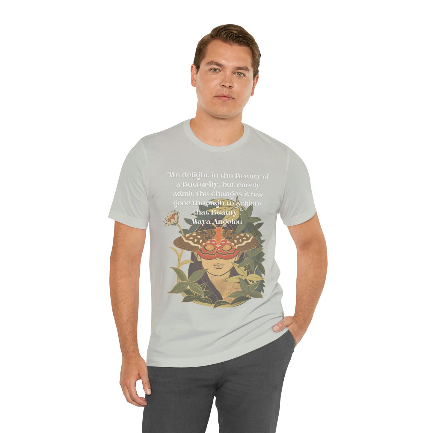 Maya Angelou Buttyerfly Unisex Jersey Short Sleeve Tee