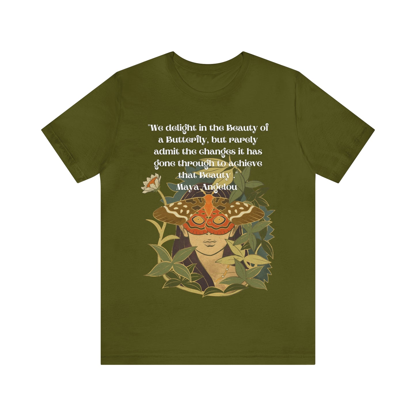 Maya Angelou Buttyerfly Unisex Jersey Short Sleeve Tee