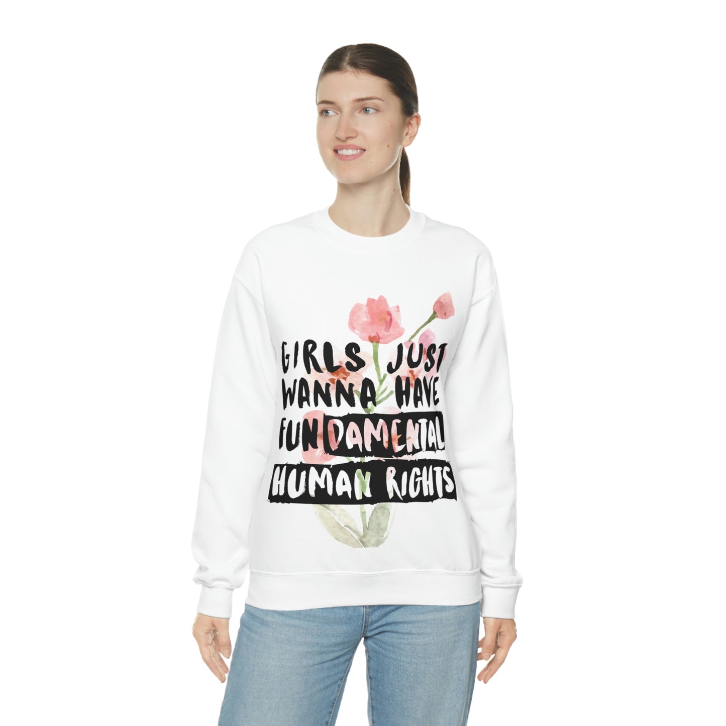 Girls Just want to have rights Unisex Heavy Blend™ Crewneck Sweatshirt