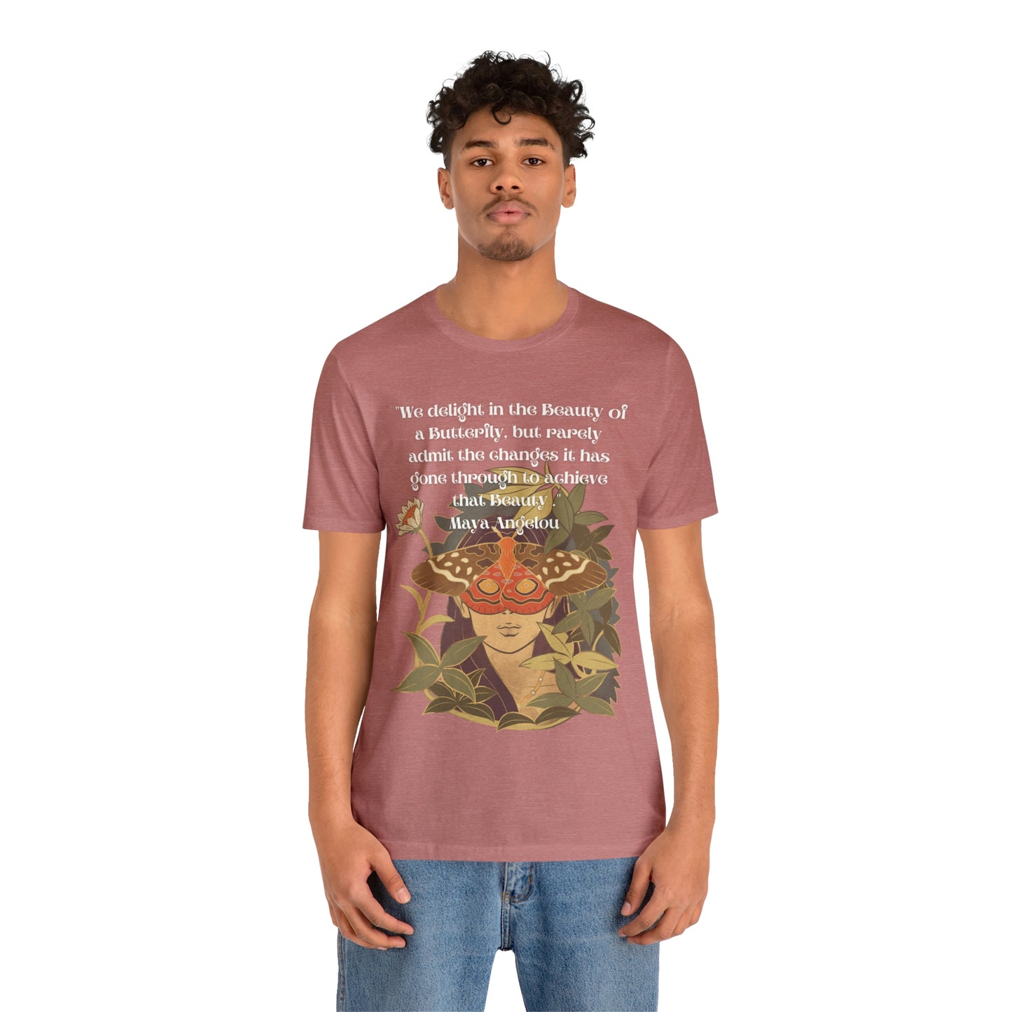 Maya Angelou Buttyerfly Unisex Jersey Short Sleeve Tee