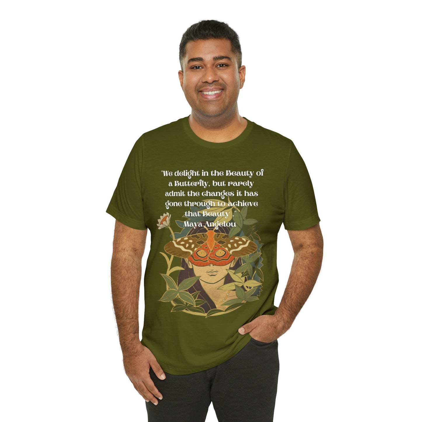 Maya Angelou Buttyerfly Unisex Jersey Short Sleeve Tee