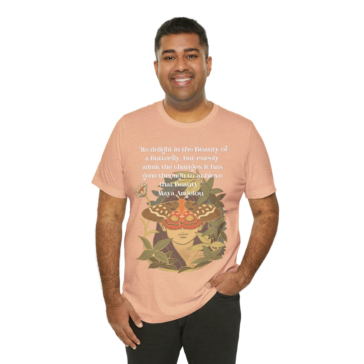 Maya Angelou Buttyerfly Unisex Jersey Short Sleeve Tee