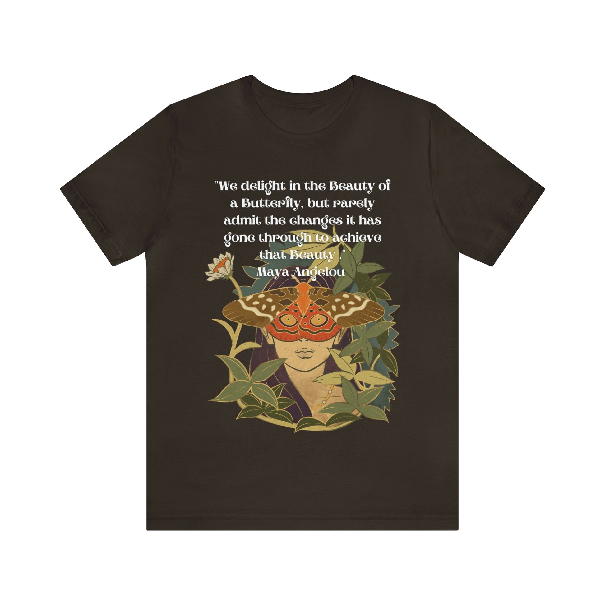 Maya Angelou Buttyerfly Unisex Jersey Short Sleeve Tee – Moonlight