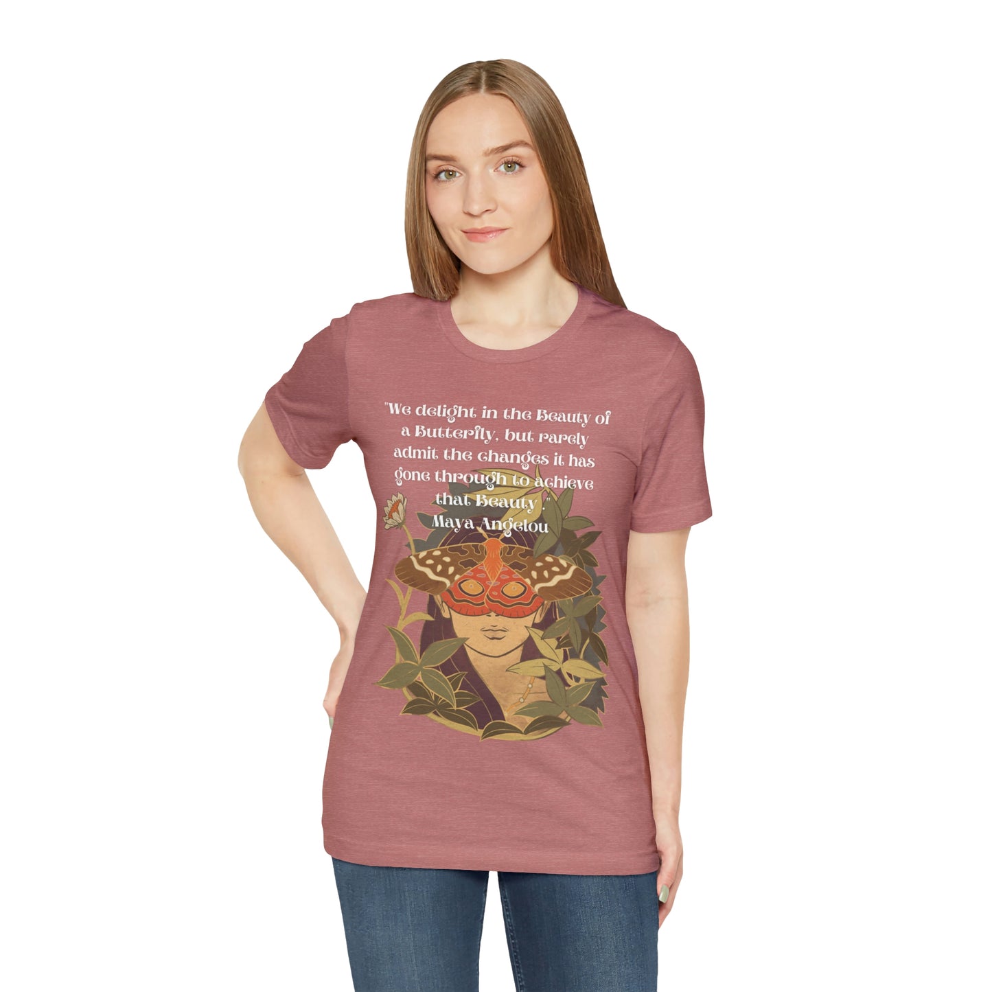 Maya Angelou Buttyerfly Unisex Jersey Short Sleeve Tee