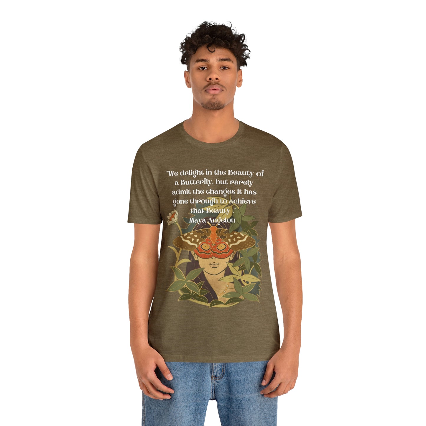 Maya Angelou Buttyerfly Unisex Jersey Short Sleeve Tee