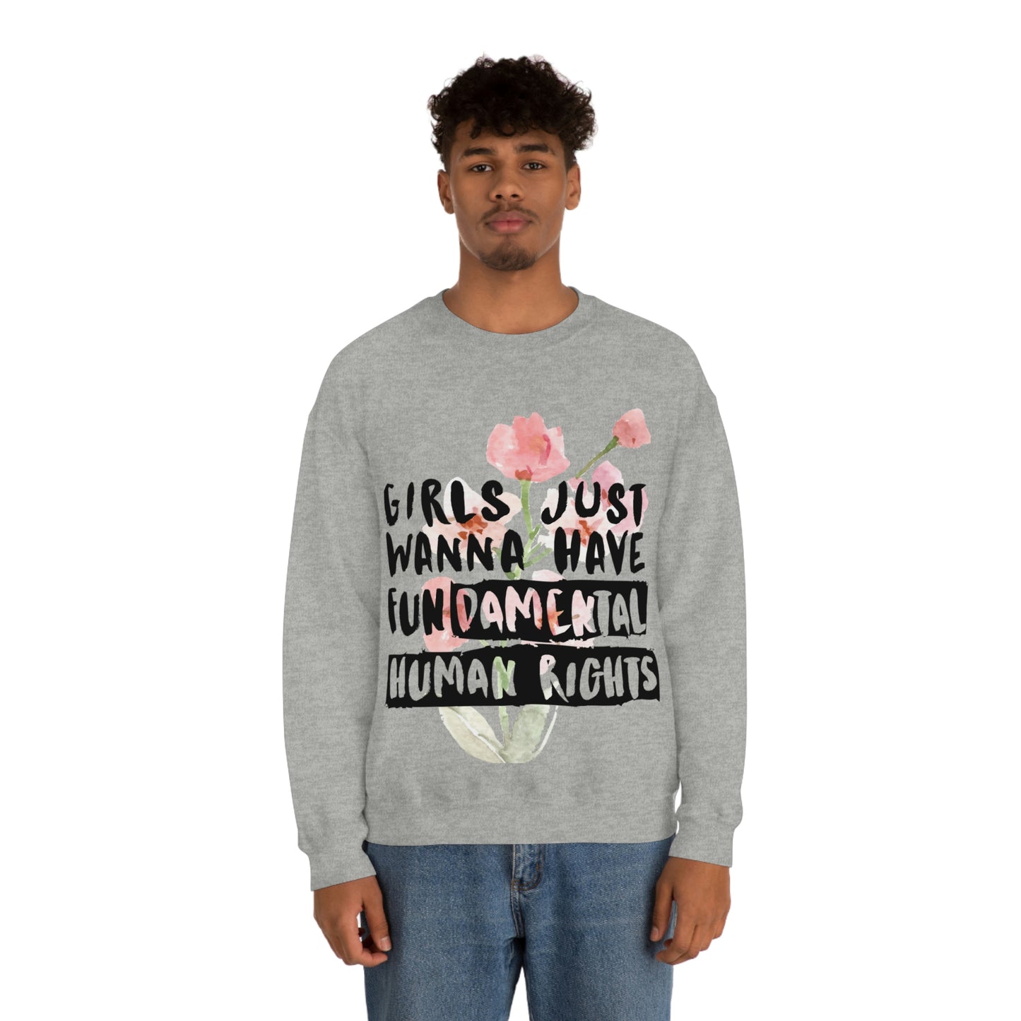 Girls Just want to have rights Unisex Heavy Blend™ Crewneck Sweatshirt