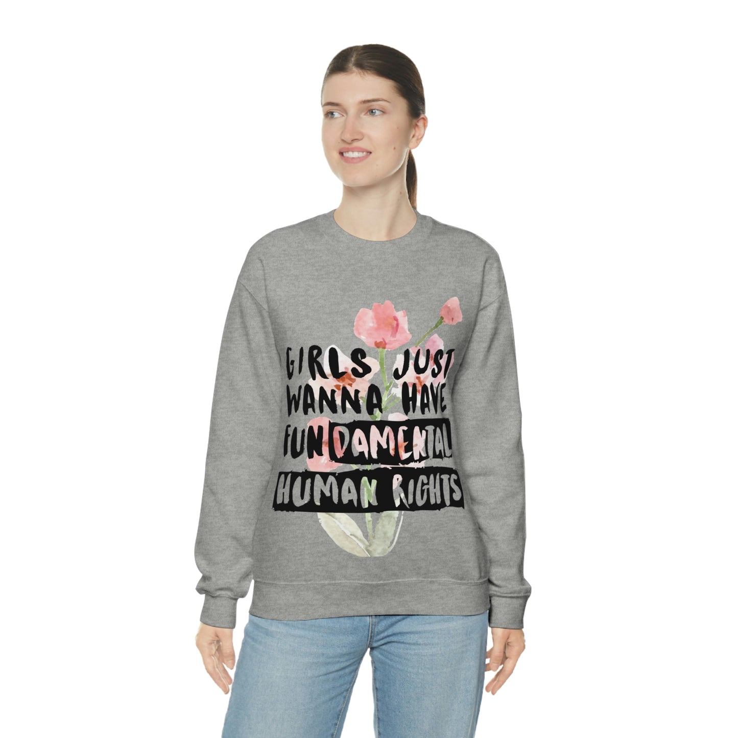 Girls Just want to have rights Unisex Heavy Blend™ Crewneck Sweatshirt