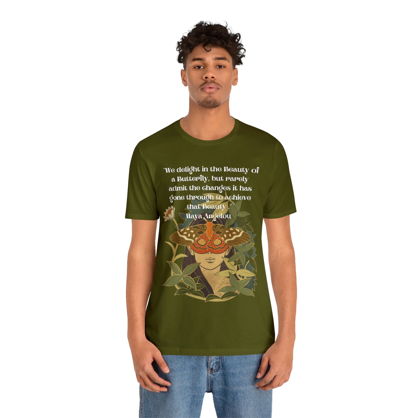 Maya Angelou Buttyerfly Unisex Jersey Short Sleeve Tee