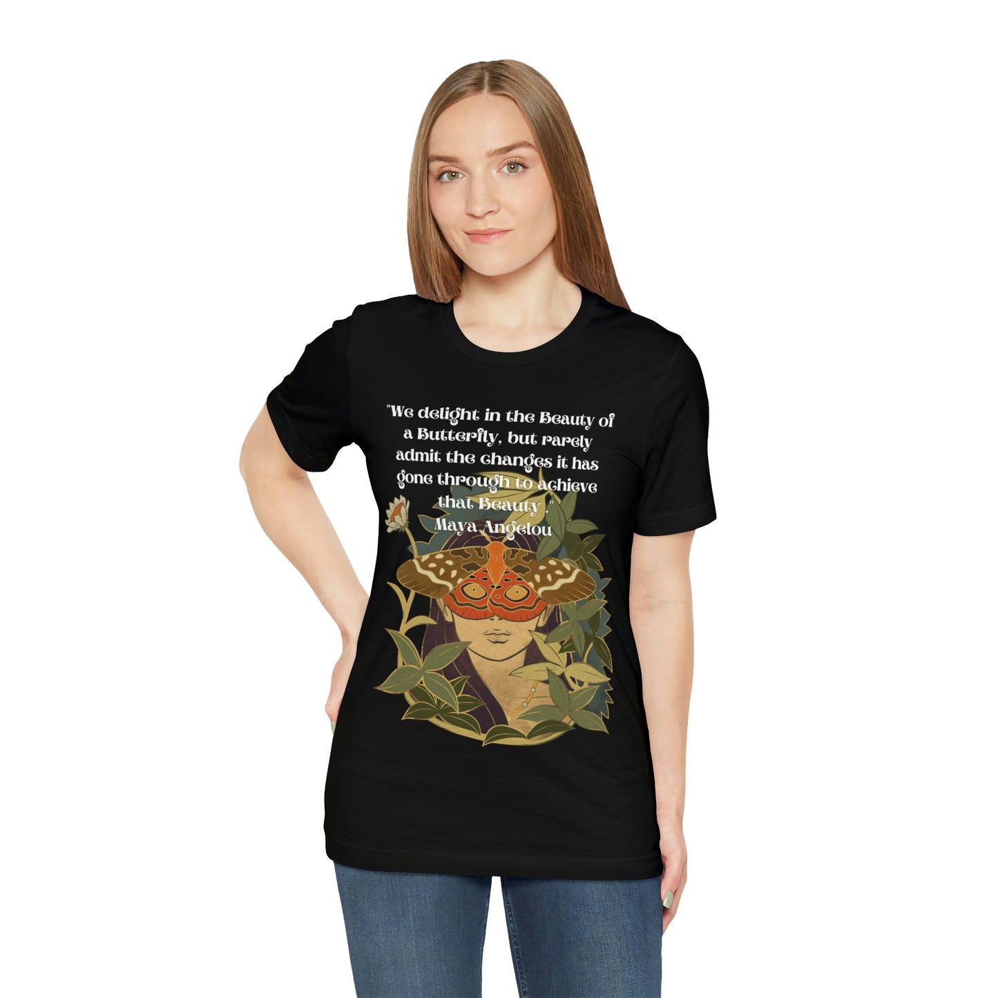 Maya Angelou Buttyerfly Unisex Jersey Short Sleeve Tee