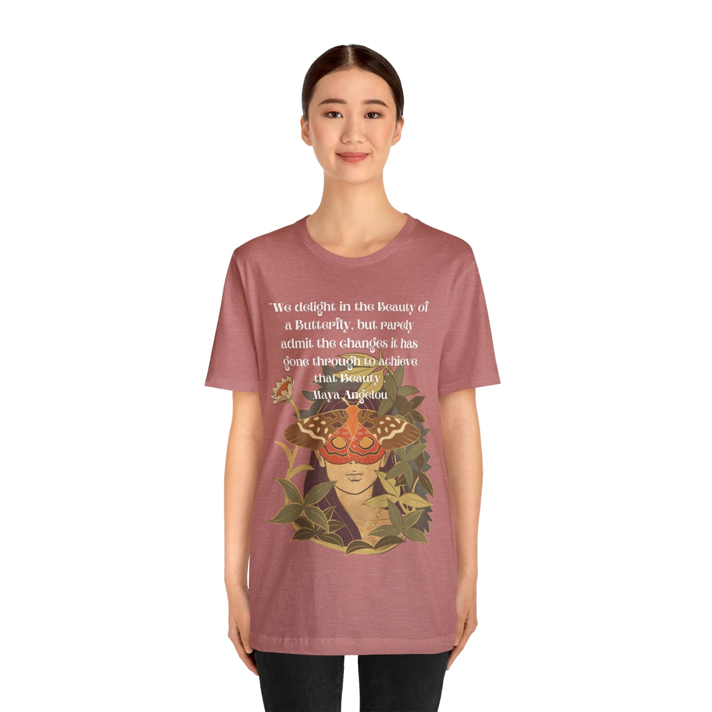 Maya Angelou Buttyerfly Unisex Jersey Short Sleeve Tee