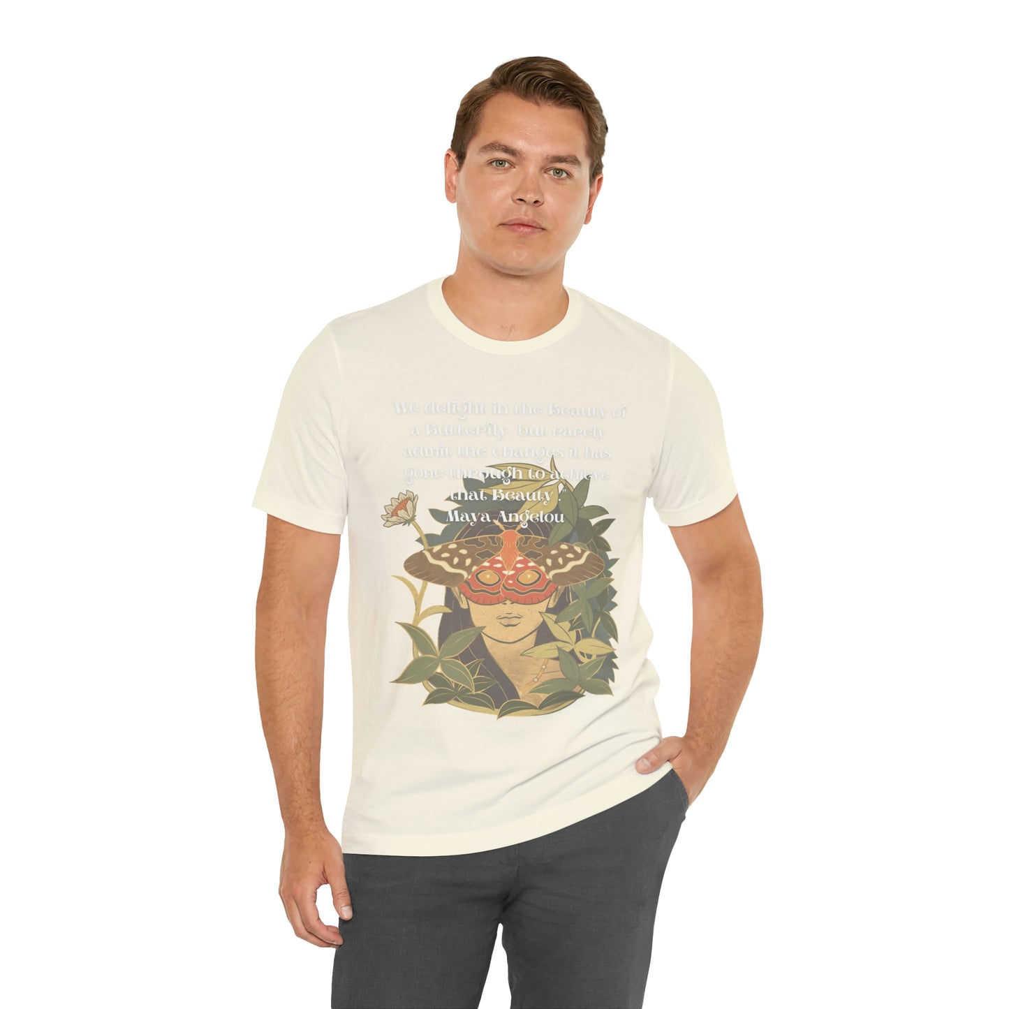 Maya Angelou Buttyerfly Unisex Jersey Short Sleeve Tee