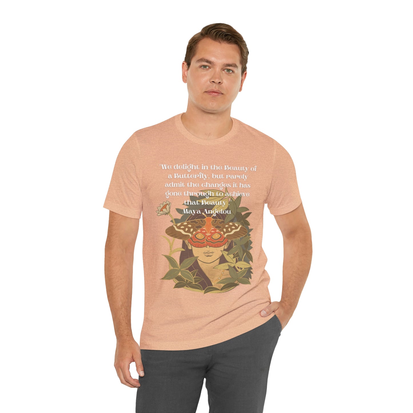 Maya Angelou Buttyerfly Unisex Jersey Short Sleeve Tee