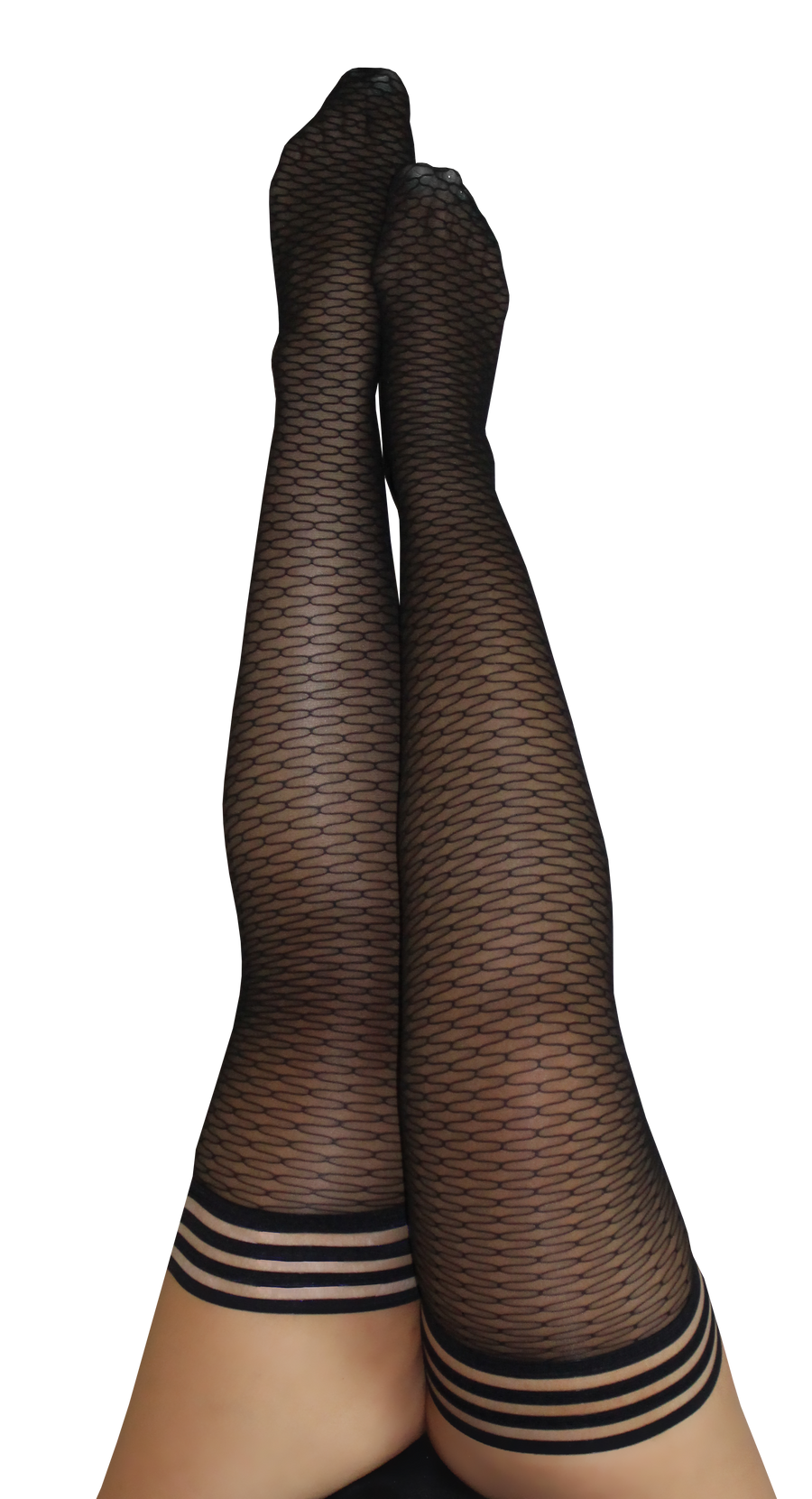 Beth Anne- A modern take on fishnet thigh-highs