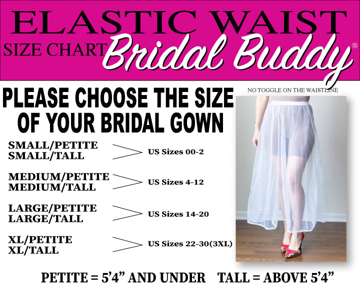 Bridal Buddy®  Comfort Enhanced Elastic Waist Underskirt