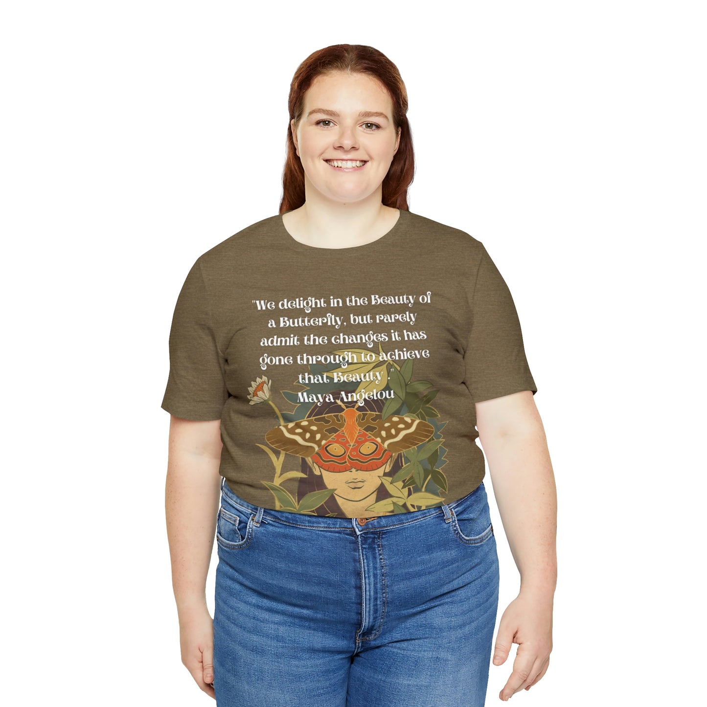 Maya Angelou Buttyerfly Unisex Jersey Short Sleeve Tee