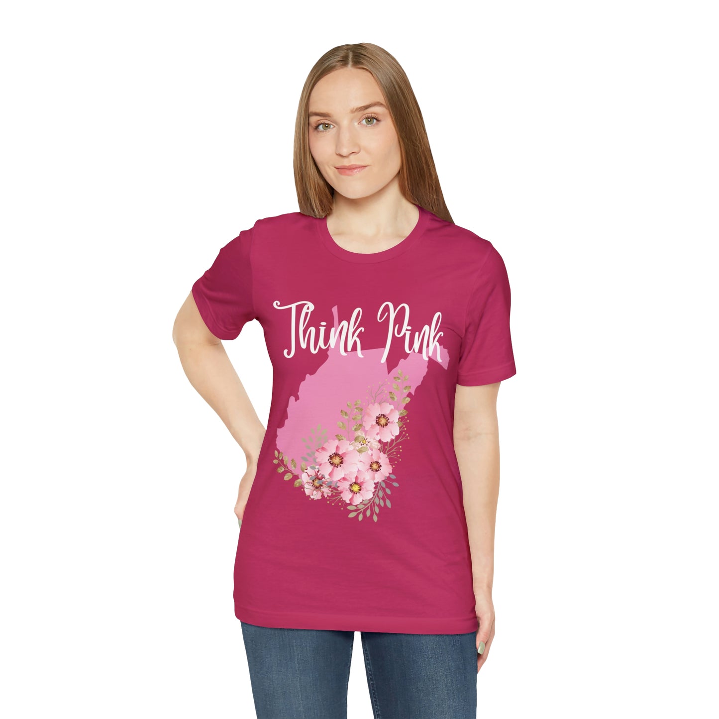 Think Pink Unisex Jersey Short Sleeve Tee